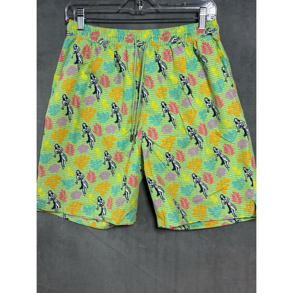Peter Millar Seaweed Hula Girls Swim Trunks Mens XL Drawstring Lined Mesh Shorts